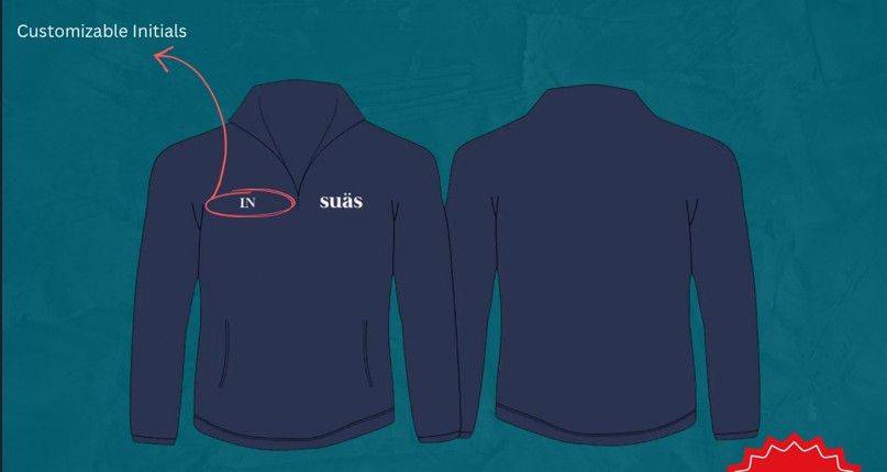 Customisable Quarter-Zip